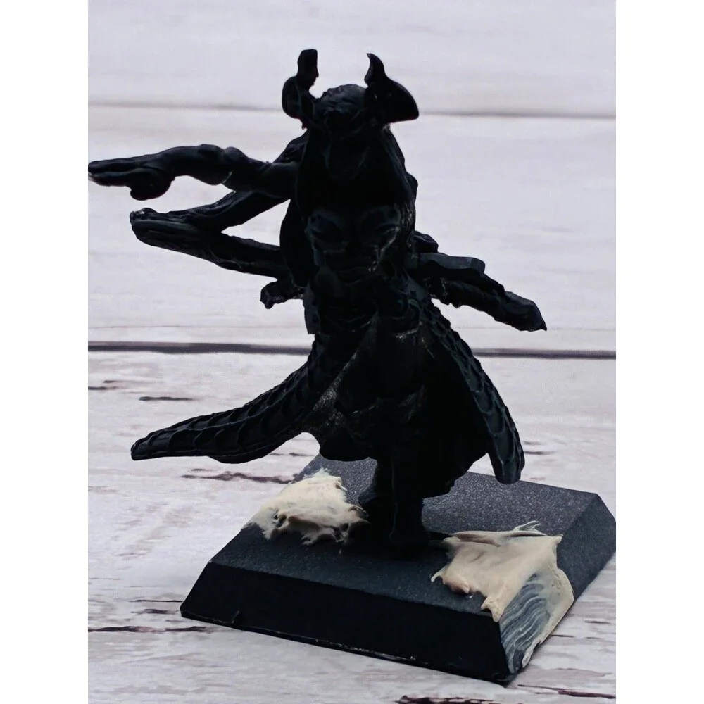 Vintage Metal Fantasy Sorceress Demon Miniature Figure As Is For Parts Or Repair